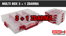 Krabička/kufrík na nástrahy - MULTI BOX 3 + 1 ZDARMA