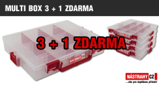 Krabička/kufrík na nástrahy - MULTI BOX 3 + 1 ZDARMA