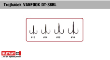 Bezprotihrotý trojháčik VANFOOK DT-38BL