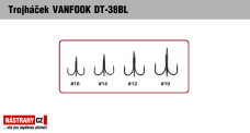 Bezprotihrotý trojháčik VANFOOK DT-38BL