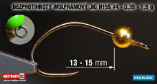 Wolfrám BL jig H15S #4 - 15 mm