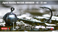 Jigová hlavička Matzuo Aberdeen vel. 2 - 22 mm - 5 ks