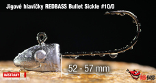 Jigová hlavička REDBASS Bullet Sickle #10/0 - 57 mm