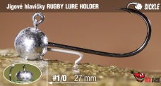 Jigová hlavička REDBASS Sickle RUGBY - LURE HOLDER #1/0 - 27 mm