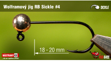 Wolfrámový jig RedBass Sickle #4 - 20 mm