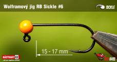 Wolfrámový jig RedBass Sickle #6 - 17 mm