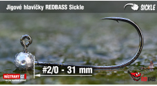 Jigová hlavička REDBASS Sickle #2/0 - 31 mm