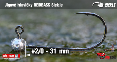 Jigová hlavička REDBASS Sickle #2/0 - 31 mm