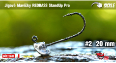 Neváznoucí jigová hlavička REDBASS StandUp Pro Sickle #2 - 20 mm