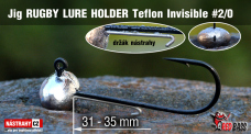 Jig Teflon Invisible RUGBY - Lure holder #2/0 - 35 mm