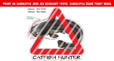Rybárska samolepka Catfish Hunter