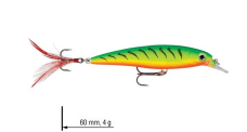 Wobler jednodielny X Rap RAPALA 6 cm